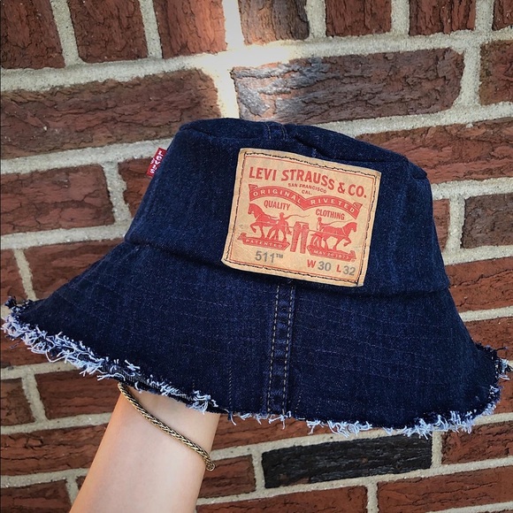 Levi's Accessories - Handmade Levi’s denim bucket hat